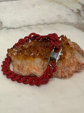 Invicta Red Chain-Link Bracelet with Branded Clasp